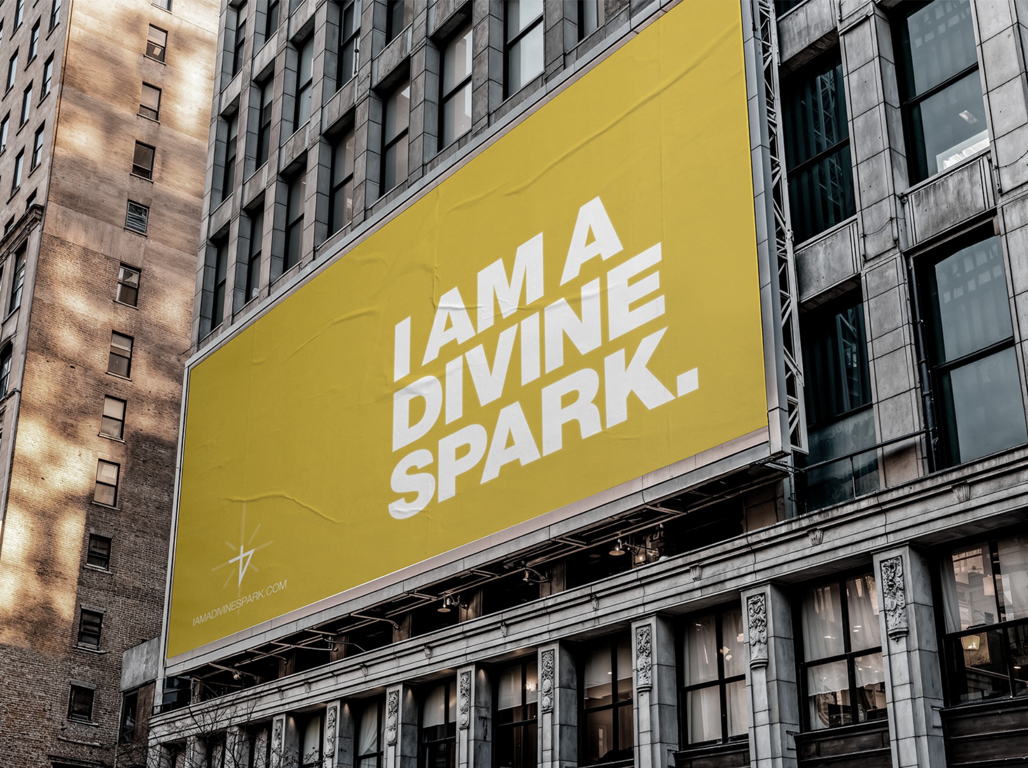 Divine Spark city billboard
